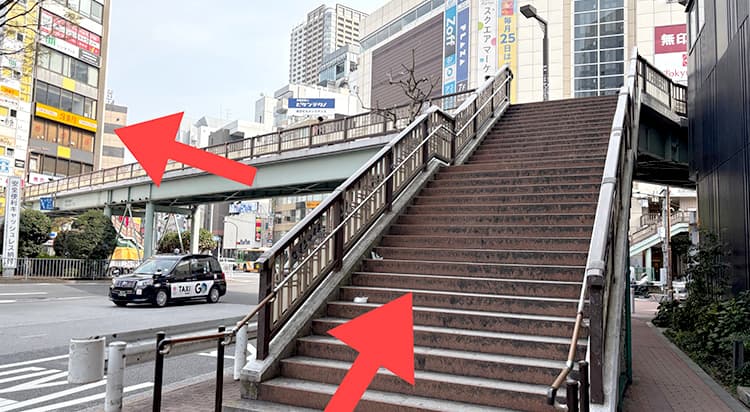 JR五反田駅から五反田院へのアクセスマップ